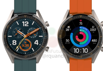 Первые изображения. Умные часы Huawei Watch GT получат более дорогие версии Active и Elegant