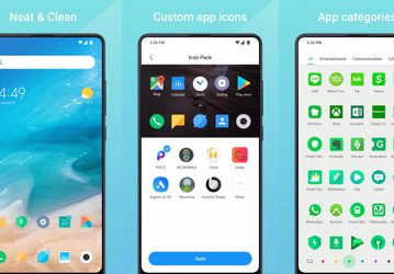 Теперь мятный. Xiaomi создала еще один лаунчер под названием Mint 