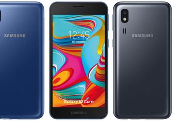 Samsung Galaxy A2 Core показался на первых качественных изображениях