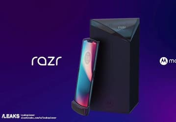 Складной смартфон Moto RAZR 2019 позирует на официальных изображениях