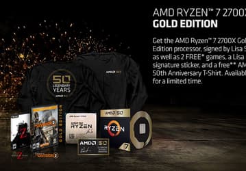 Стало окончательно известно, чем процессор AMD Ryzen 7 2700X Gold Edition отличается от обычной версии