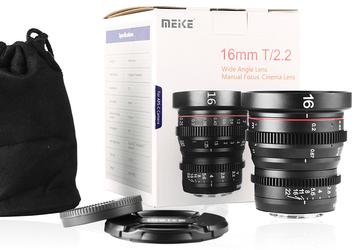 Объектив Meike 16mm T2.2 с ручной фокусировкой предназначен для видеосъемки камерами системы Micro Four Thirds