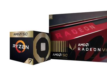 Две игры, футболка, наклейки и уникальное оформление: AMD представила Ryzen 7 2700X Gold Edition и Radeon VII Gold Edition