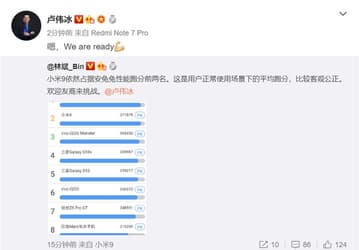 Глава Redmi намекает: флагман Redmi 855 обойдет Xiaomi Mi 9 по производительности, но не получит подэкранный дактилоскоп
