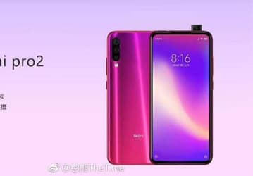 Смартфон Redmi Pro 2 на платформе Snapdragon 855 и с выдвижной камерой позирует на рендере