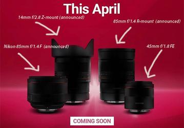 Появилось первое изображение автофокусного объектива Samyang 45mm f/1.8 FE