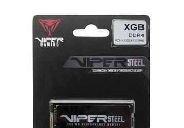 Модули памяти Viper Steel DDR4 SODIMM продаются по одному