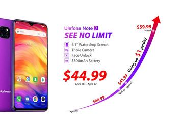 Гораздо доступнее Redmi 7, и с тройной камерой. Ulefone Note 7 можно купить всего за $45