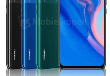 Все цвета недорогого смартфона Huawei P Smart Z с выдвижной фронтальной камерой показаны на одном изображении