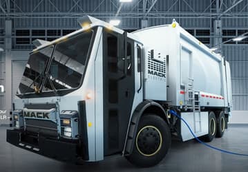 На выставке WasteExpo 2019 показан электрический мусоровоз Mack 