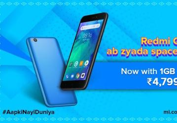 Обновленный Redmi Go получил вдвое больше памяти