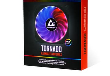 Компания Сhieftec сообщила о начале продаж в Европе вентиляторов Tornado CF-1225RGB