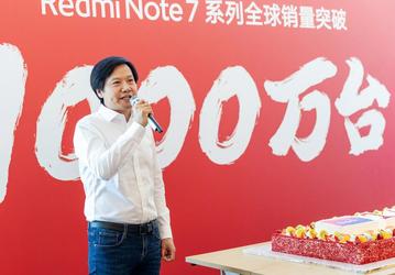Xiaomi продала 10 миллионов смартфонов Redmi Note 7 за 129 дней