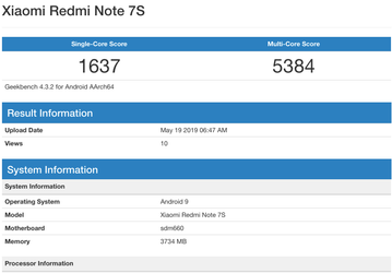 Redmi Note 7S протестировали за несколько часов до анонса