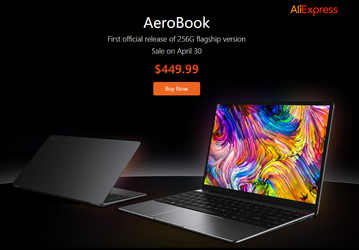 Ноутбук Chuwi AeroBook, который называют Windows-версией MacBook Pro, поступил в продажу 