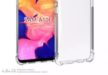 Первые изображения Samsung Galaxy A10e в защитном чехле