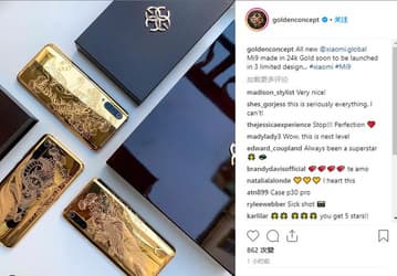 У флагмана Xiaomi Mi 9 появится самая дорогая версия – с корпусом, покрытым 24-каратным золотом