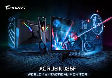 Представлен монитор Aorus KD25F: время отклика — 0,5 мс, частота обновления — 240 Гц