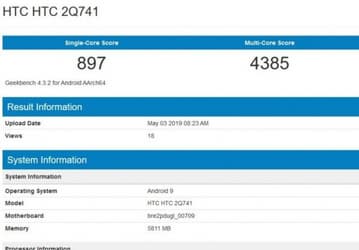 Новый смартфон HTC получил SoC MediaTek Helio P35 и 6 ГБ ОЗУ
