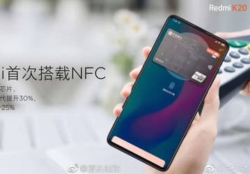 Новые изображения Redmi K20 демонстрируют фронтальную панель целиком и рекламируют поддержку NFC