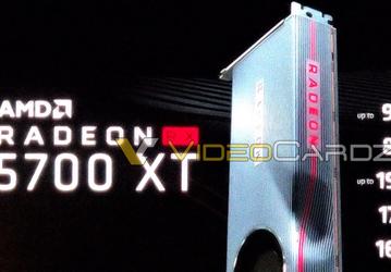 8 ГБ памяти GDDR6 и максимальная частота 1,9 ГГц: слайд официальной презентации раскрыл характеристики 3D-карты AMD Radeon RX 5700 XT