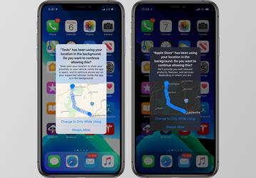 iOS 13 показывает, когда приложения следят за пользователем