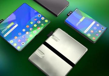 Смартфон Oppo с гибким экраном и выдвижной камерой позирует на рендерах