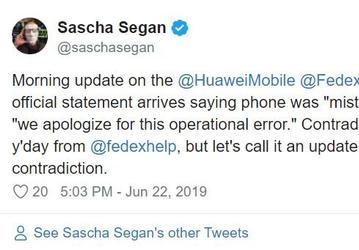 Продолжение истории с FedEx и недошедшим до адресата Huawei P30 Pro: курьерская компания извинилась и признала инцидент ошибкой