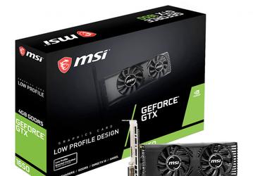MSI выпускает низкопрофильную видеокарту GeForce GTX 1650
