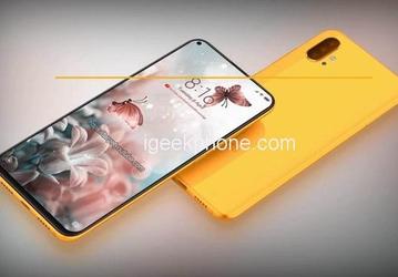Предполагаемые рендеры Xiaomi Mi 10 демонстрируют экран с отверстием