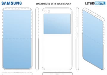 Samsung делает смартфон без фронтальной камеры, но с дополнительным экраном на задней панели