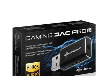 Миниатюрная внешняя звуковая карта Sharkoon Gaming DAC Pro S характеризуется отношением сигнал/шум 100 дБ