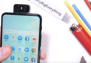 Блогер JerryRigEverything проверил необычную камеру смартфона Asus ZenFone 6 на прочность
