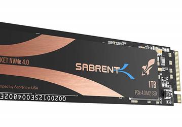 Твердотельный накопитель Sabrent Rocket NVMe 4.0 объемом 1 ТБ стоит 230 долларов