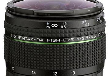 Названа дата анонса объектива HD Pentax-DA Fisheye 10-17mm f/3.5-4.5 ED