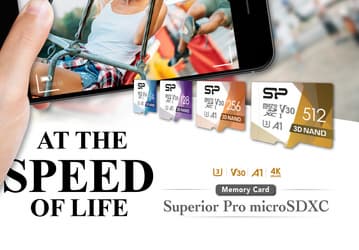 Карта памяти Superior Pro microSDXC UHS-I соответствует спецификациям UHS Speed Class 3 (U3) и UHS Video Speed Class 30 (V30) 
