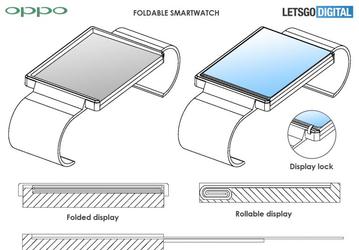 Умные часы Oppo со складным экраном позируют на рендерах
