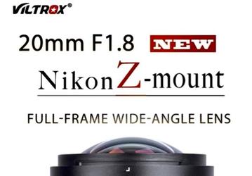 Объектив Viltrox PFU RBMH 20mm F1.8 ASPH доступен в варианте с креплением Nikon Z