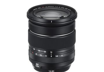 Анонсирован выпуск объектива Fujinon XF16-80mmF4 R OIS WR