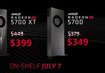 AMD решила снизить цены на видеокарты Radeon RX 5700 и RX 5700 XT ещё до старта продаж