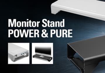 Представлены подставки Sharkoon Pure и Power, высвобождающие место под монитором