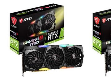 Представлены 3D-карты MSI на GPU Nvidia GeForce RTX 2060 Super, 2070 Super и 2080 Super 