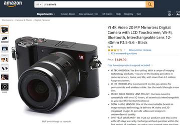 Беззеркальная камера Yi M1 с зум-объективом подешевела до 150 долларов
