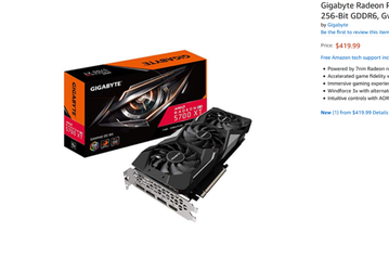 Разогнанная 3D-карта Gigabyte Radeon RX 5700XT Gaming OC с фирменной системой охлаждения всего на $20 дороже референса