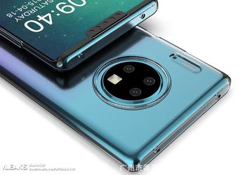 Качественные изображения Huawei Mate 30 Pro в чехле. Нет разъема 3,5 мм, зато есть странный динамик на задней панели