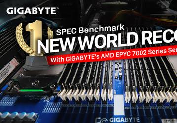 Серверы Gigabyte на процессорах AMD Epyc второго поколения установили одиннадцать мировых рекордов