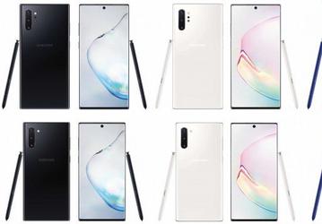 Официальные рендеры Samsung Galaxy Note10 показывают смартфон в трех цветах