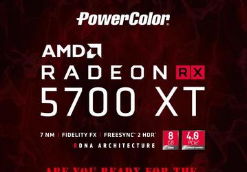 Стала известна цена нереференсных видеокарт PowerColor Radeon RX 5700 XT