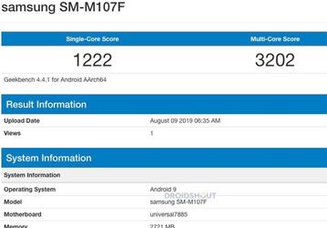 Samsung Galaxy M10s получил SoC Exynos 7885