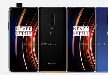 Смартфоны OnePlus 7T Pro и OnePlus 7T Pro McLaren Edition позируют на рендерах